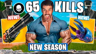 ASMR FORTNITE FAST MOUTH SOUNDS 65 KILLS 💀 SOLO VS SQUAD (Fortnite Chapter 6 Season 4 )