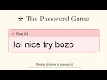 Password Game Rules and Strategies