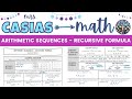 Identifying Arithmetic Sequences and Recursive Formulas