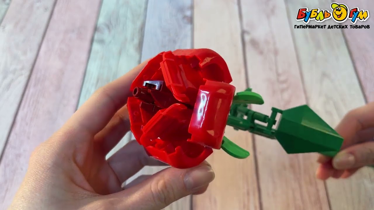 Конструктор Block Florist Роза 91дет  - видео