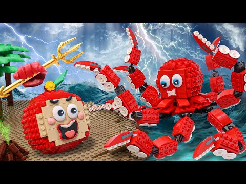 (1 Hour) LEGO Octopus Adventure from Mystery Island || Bricks World