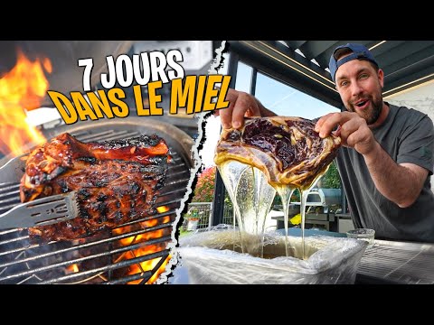 J'ai mis une côte de bœuf 7 jours dans le miel et je la mange... (délicieux ?)