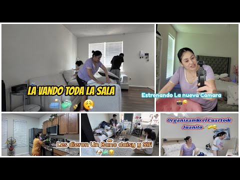ORGANIZANDO Y LIMPIANDO 🧹TUVE QUE 😩QUITAR LA ALFOMBRA 🤨 LA COMPUTADORA 👨‍💻 DE JUANITO YA FUNCIONÓ 😳🤔