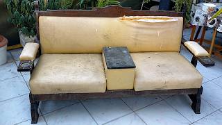 Movie armchair restoration.
