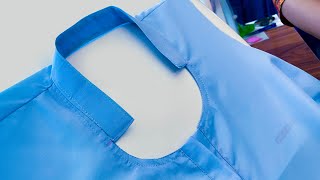 Half Collar Neck Kurti School Uniform dress Design | Collar Kaise banaye | Cutting And Stitching