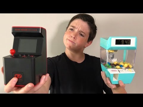 TESTING MINI ARCADE MACHINES!!