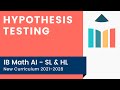 Exploring Hypothesis Testing in IB Math