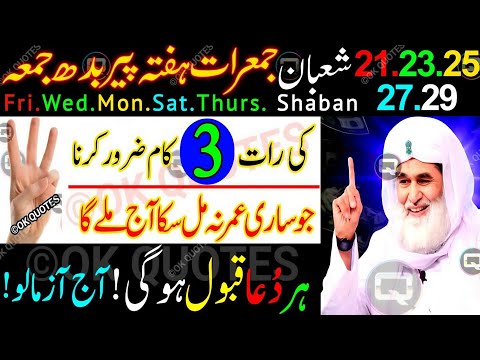 21,23,25,27,29 Shaban Ki Raat Ka Powerful Wazifa! Ramadan Mubarak Se Pehle Kismat Badal Jayegi!