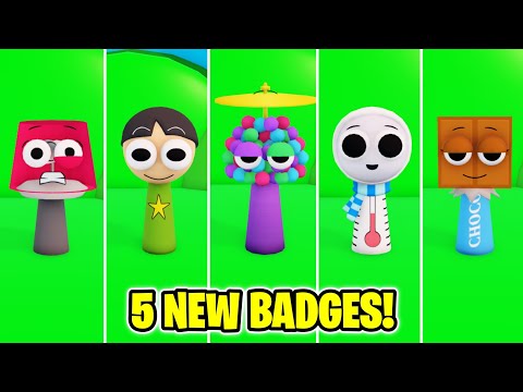 (UPDATE!) ACCURATE 3D SPRUNKI ROLEPLAY - How to get ALL 5 NEW BADGES!! NEW UPDATE! (ROBLOX)