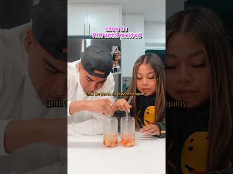making the viral peach ring soju cocktail! ? #foodie #recipe #soju #cocktails #tiktokrecipe