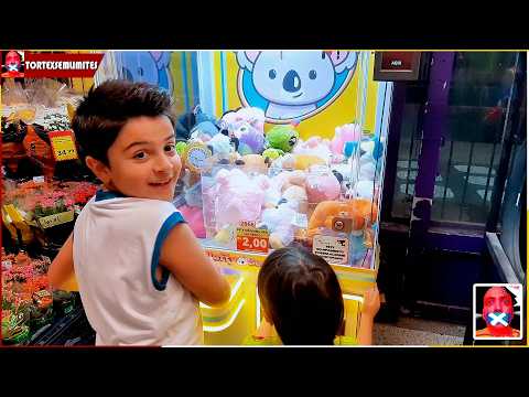 🦁Como Ganhar na Máquina de Pegar Urso Pelúcias! Bichinhos Mostramos nossas Técnicas Secretas Cortes
