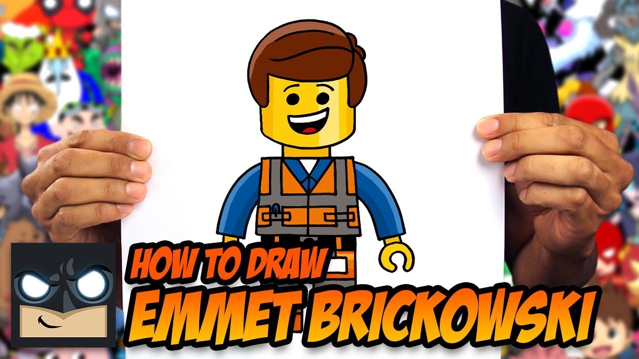 HOW TO DRAW EMMET BRICKOWSKI - LEGO MOVIE
