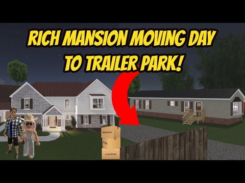 Greenville, Wisc Roblox l Family Rich Mansion Moving Day to Trailer Park Special Roleplay