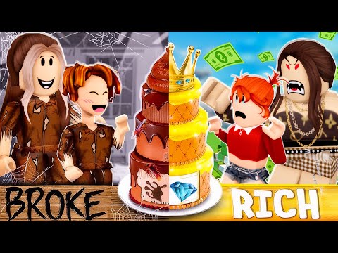 ROBLOX Brookhaven 🏡RP - FUNNY MOMENTS: Rich vs Poor Birthday Cake, Who's Happier?