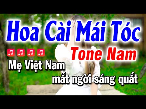 Hoa Cài Mái Tóc Remix Tone Nam ( Nhạc Sống Remix Cực Hay ) Huỳnh Anh