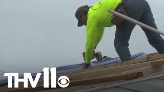 YouTube video thumbnail: Parishioners Work to Rebuild Mississippi Church Following Tornado