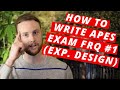 Crafting the Experimental Design FRQ for AP Environmental Science