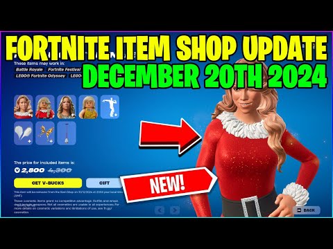 *NEW* MARIAH CAREY SKIN + EMOTE! Fortnite Item Shop [December 20th, 2024] (Fortnite Battle Royale)