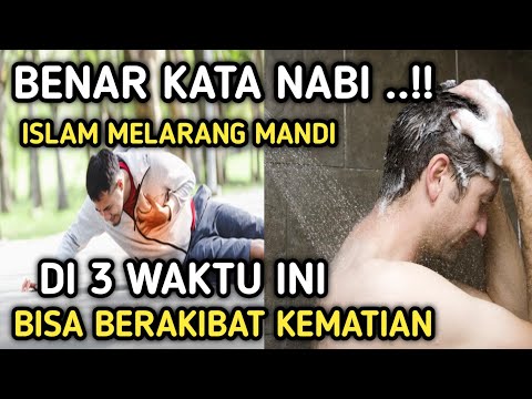 WAJIB TAHU! Rasulullah sudah melarang mandi di 3 waktu ini