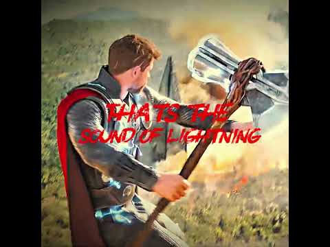 Sound of Lightning⚡ #marvel #thor