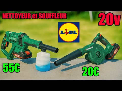 LIDL nettoyeur à pression 20V et souffleur PARKSIDE - test de 2 produits !