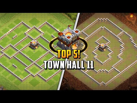 TOP 5! Most Used Town Hall 11 (TH11) Bases + Copy Link 2024 | Clash of Clans