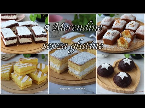 Merendine senza glutine: 5 Ricette facili e veloci