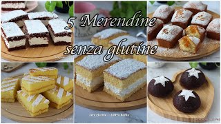 Merendine senza glutine: 5 Ricette facili e veloci