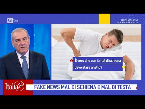 Mal di schiena e mal di testa: quante fake news! - ItaliaSì! 13/04/2024