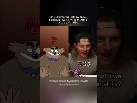 D&D Animated Side by Side: I Believe I Can Fly! ๐คฃ๐ชฝ #dnd #ttrpg #dnd5e Crooked Moon Part 1 00:23:19