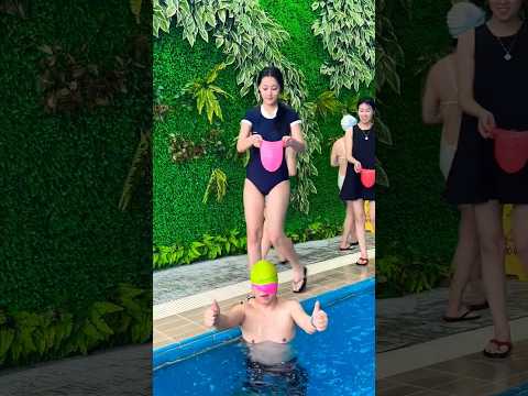 Swimming Pool 👙 🥽 Swimming Cap 🤪😚✌️#shorts #swimming #fitness #flyboard #bluesilver #waterpark