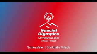 Schlussfeier | Stadthalle Villach | Tag 4 | Special Olympics Winterspiele 2020 Österreich