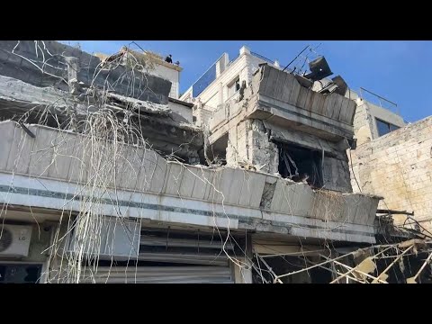 Aftermath of Israeli strike on Damascus | AFP