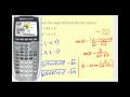 Understanding Angles Between Planes