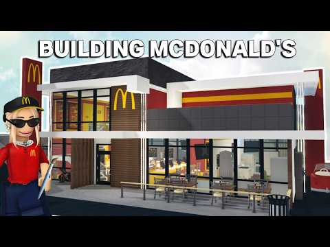 BUILDING MCDONALDS In My BLOXBURG TOWN