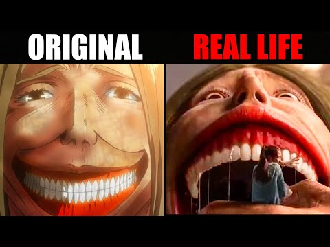 Original Vs Real Life | Attack On Titan