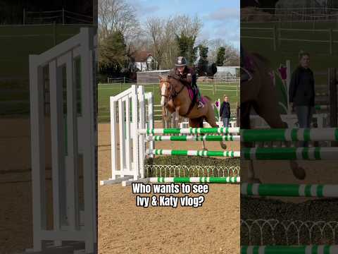 Who wants to see Katy & Ivy ? #horse #horseriding #pony #horsegirl #showjumping