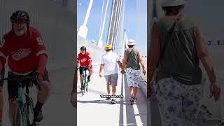 Everything you need to know about biking from Detroit to Canada for free on the new Gordie Howe 🇨🇦