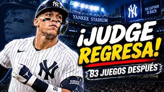 🚨 ¡REGRESA AARON JUDGE! Yankees lo reactivan tras 83 juegos | Luzardo IMPRESIONANTE