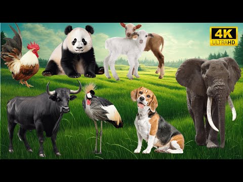 Unforgettable Animal Encounters: Chicken, Dog, Panda, Sheep, Cow, Elephant - Animal Sounds