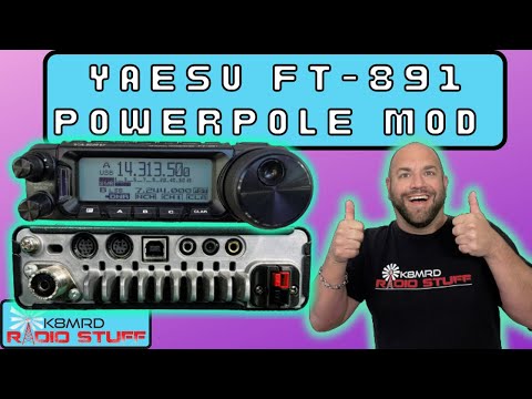 Yaesu FT-891 Anderson Power Pole Replacement Modification