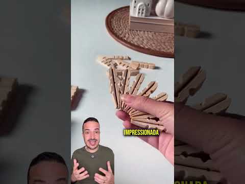 Como fazer item de decoração com pregadores! #shorts #pregadores #decoracao