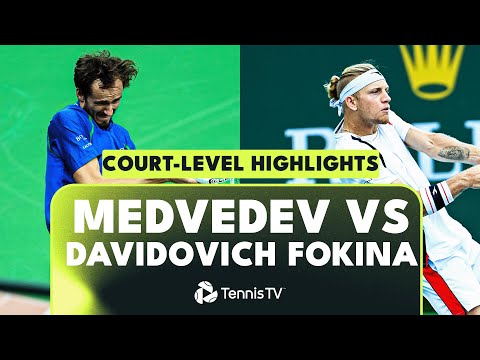 Daniil Medvedev vs Alejandro Davidovich Fokina Court-Level Highlights | Indian Wells 2023