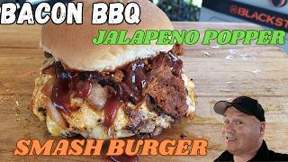 Bacon BBQ Jalapeno Popper Smash Burger