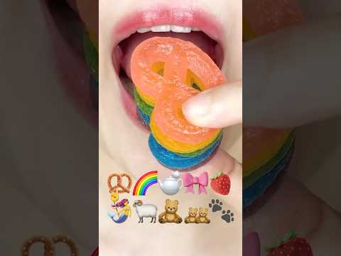 ASMR RAINBOW KOHAKUTO 무지개 코하쿠토(eating sounds)