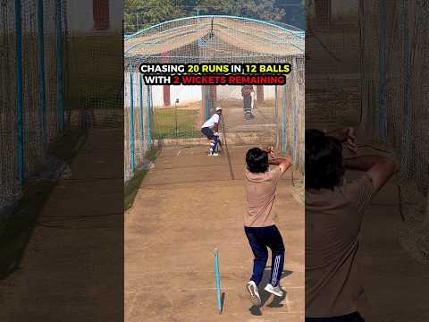 It's Basit Vs Abrar! Can ABRAR Chase 20 Runs in 12 Balls with 2 Wickets Remaining? #cricket