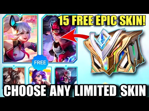 15 FREE LIMITED & EPIC SKIN | MOBILE LEGENDS FREE SKIN EVENT