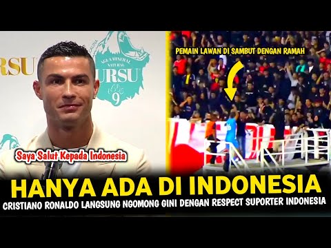 🔴PUBLIK BANGGA ! Tak Disangka Cristiano Ronaldo Ngaku Salut Dan Bicara Gini Soal Suporter Indonesia
