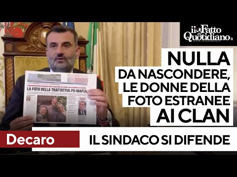 Decaro: "Nulla da nascondere. Le donne nella foto sono estranee alle attività del clan"