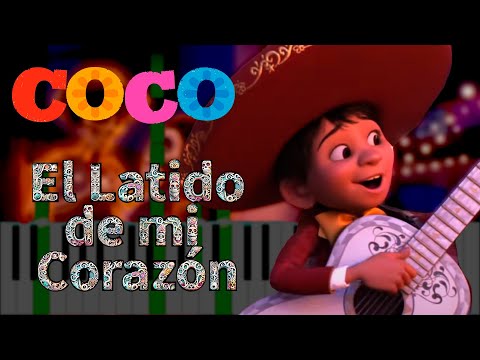 E Latido de mi Corazón de Coco - Piano Tutorial - KeySynth